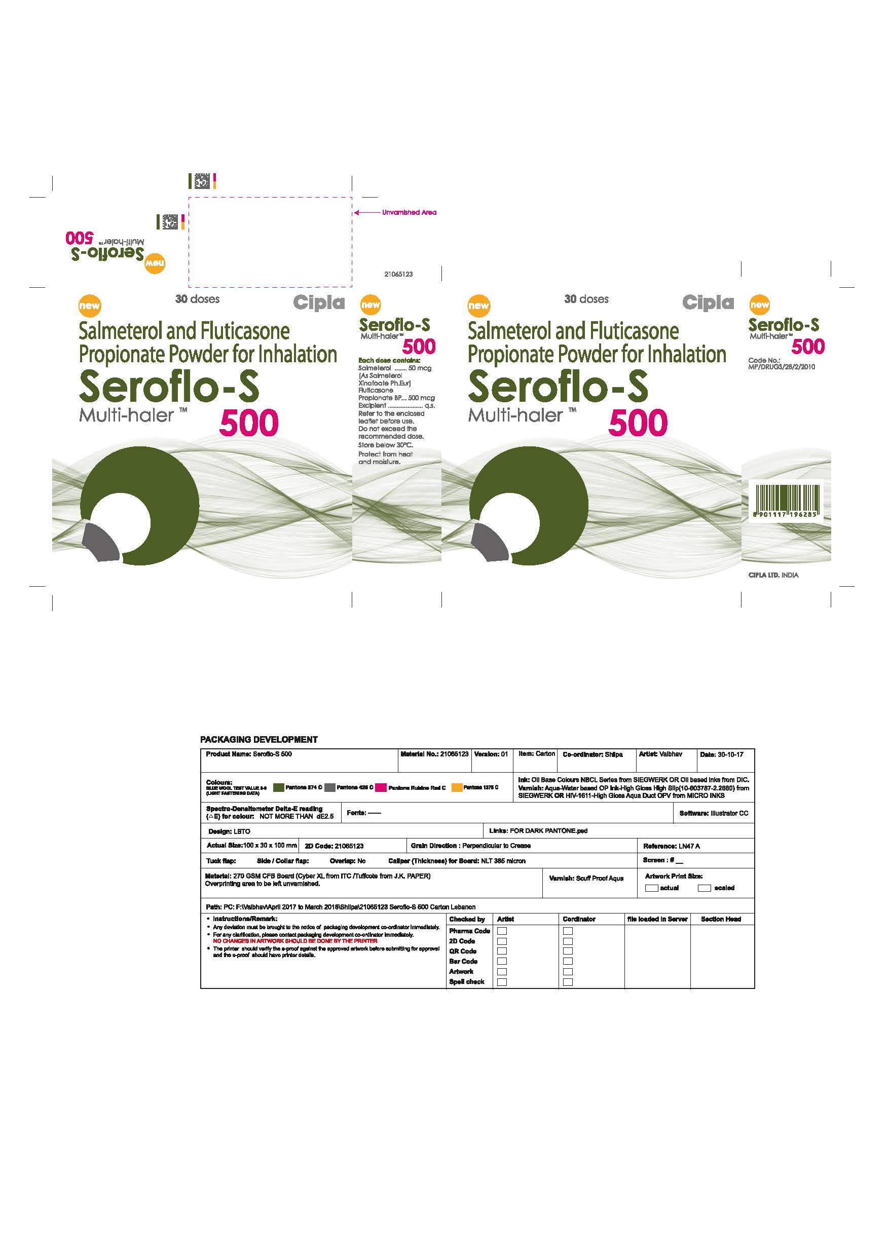 Seroflo-S 50µg/500µg